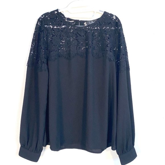 Lulus Picture This Black Long Sleeve Lace Top - Picture 2 of 12
